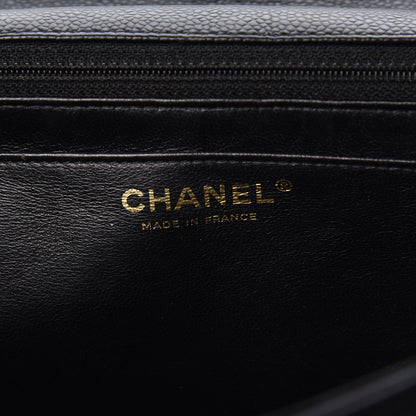 Chanel Caviar Quilted Jumbo Single Flap Black 8 of 15
