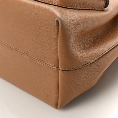 Louis Vuitton Calfskin Lockme Bucket MM Arizona Beige 8 of 11