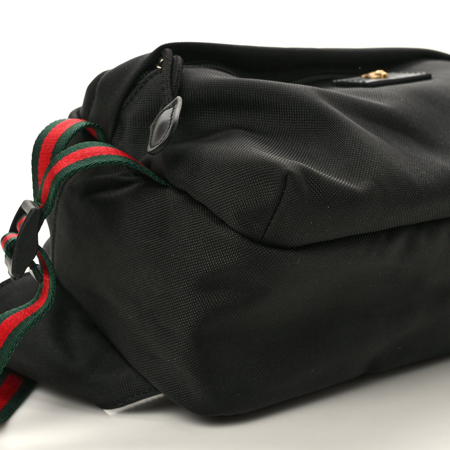 Techno Canvas Web Belt Bag Black