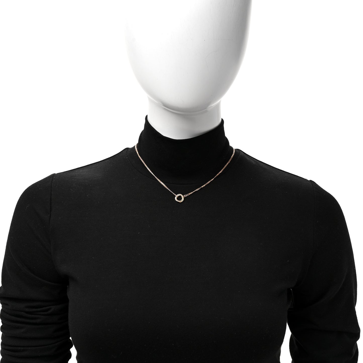 18K Pink White Yellow Gold Trinity De Cartier Pendant Necklace