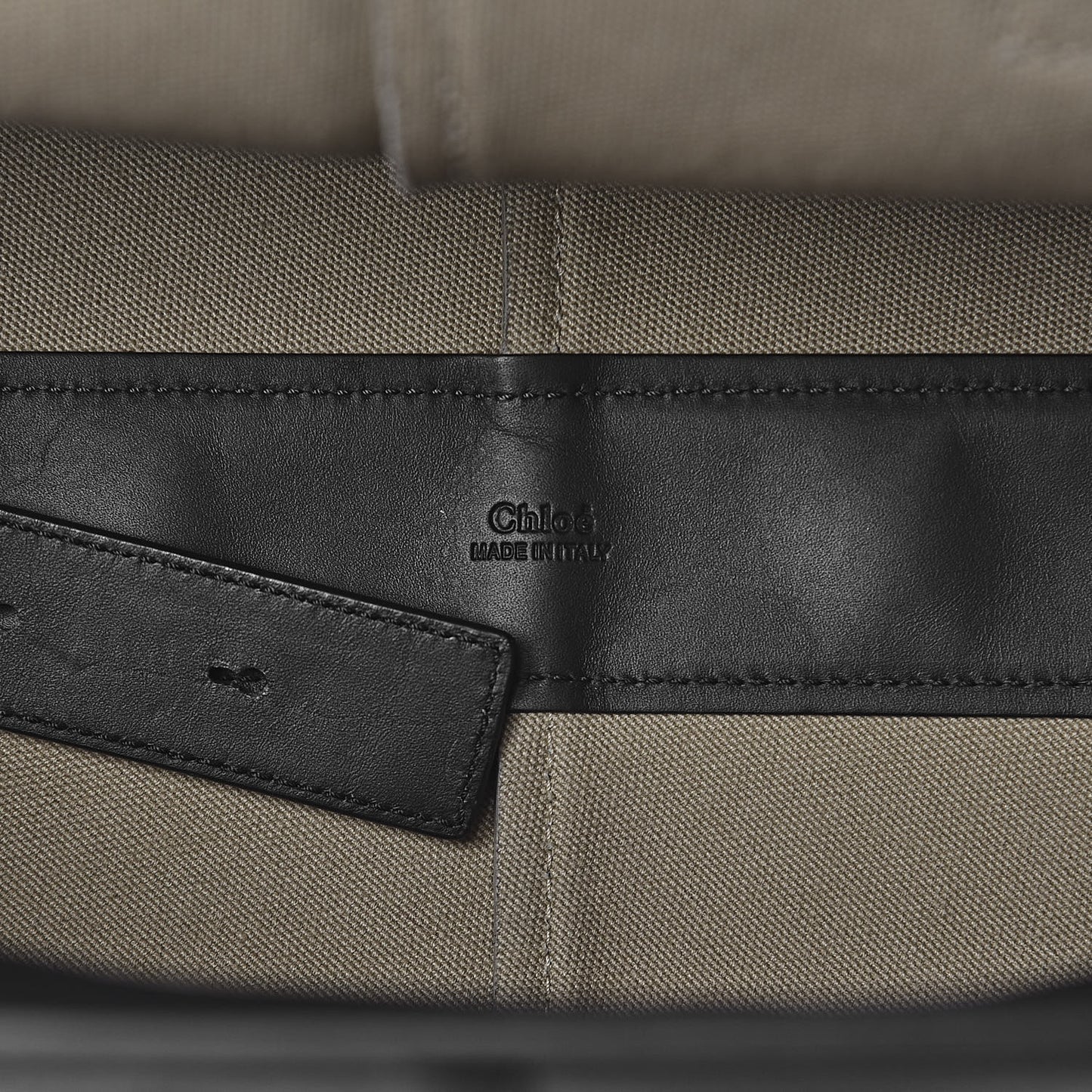 Grained Calfskin Medium Cate Satchel Black