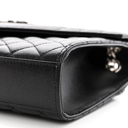 Saint Laurent Grain De Poudre Textured Mixed Matelasse Triquilt Medium Monogram Satchel Black 10 of 12