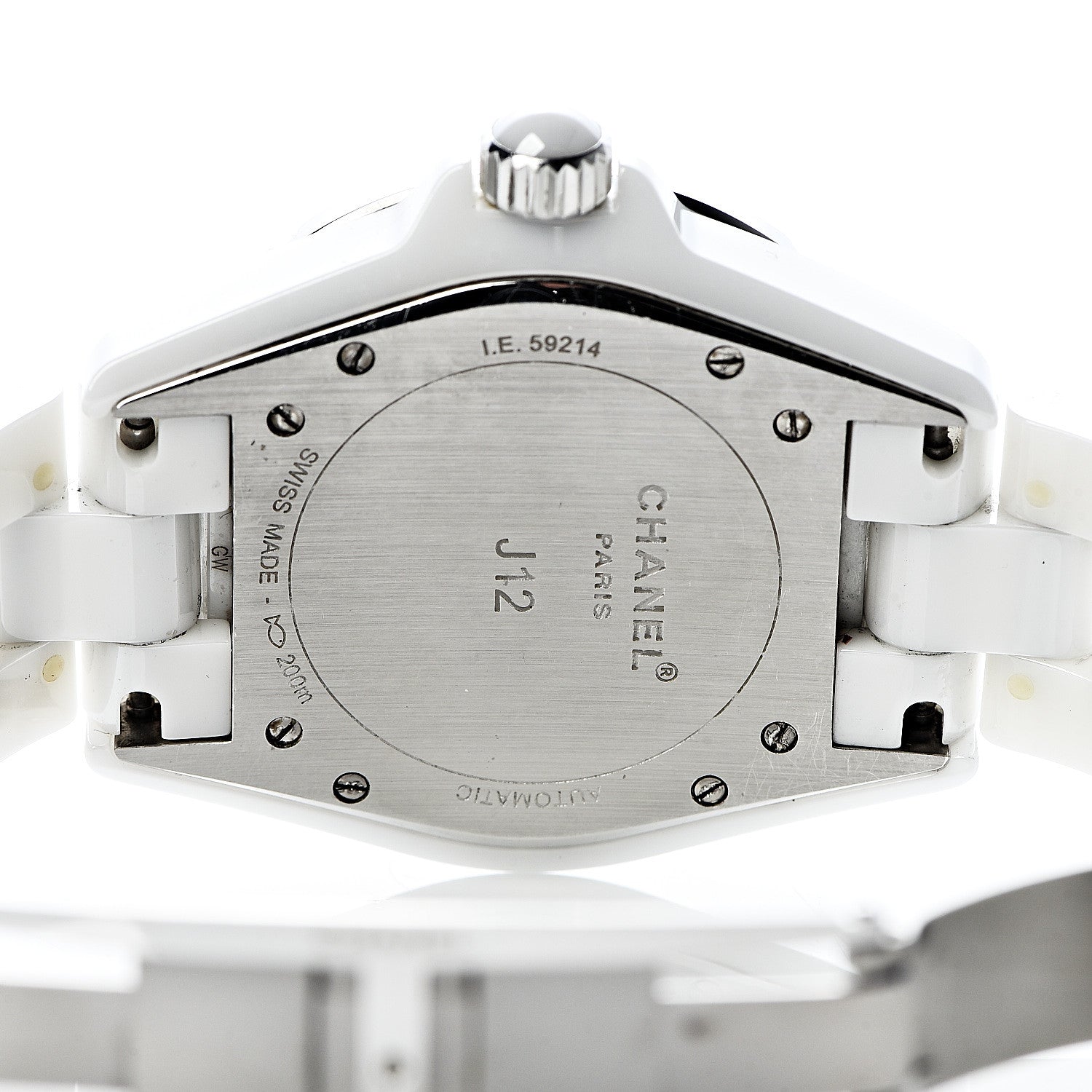 Chanel Stainless Steel Ceramic Diamond Dial 38mm J12 Automatic Watch White 5 of 8
