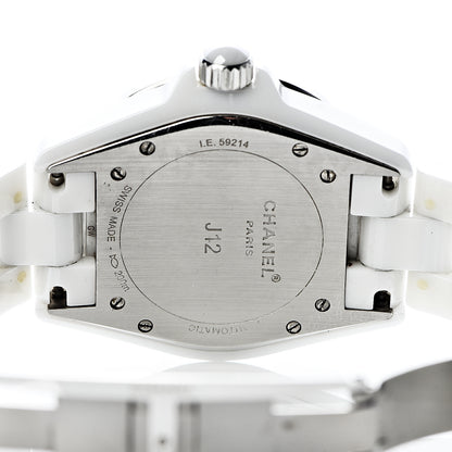 Chanel Stainless Steel Ceramic Diamond Dial 38mm J12 Automatic Watch White 5 of 8