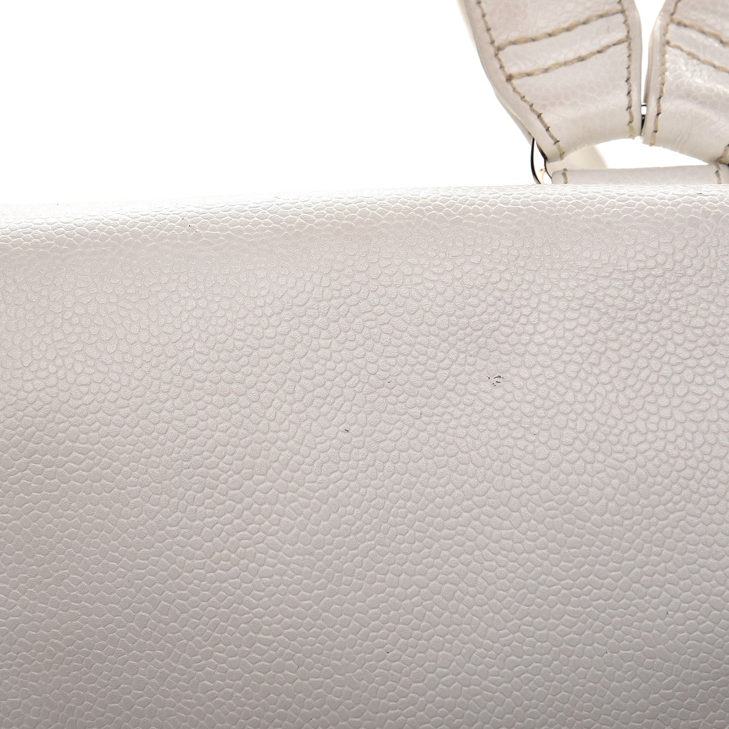 Chanel Caviar CC Backpack White 9 of 14