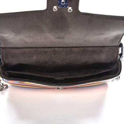 Fendi Vitello Dolce Hypnotic Micro Double Baguette Multicolor Blue Notte 5 of 10