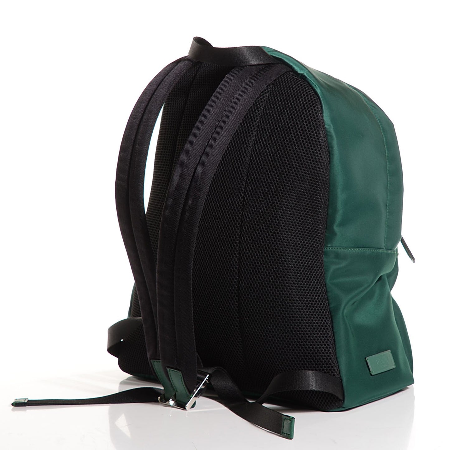 Nylon Vitello Elite Monster Eyes Rounded Backpack Verde Bottiglia White