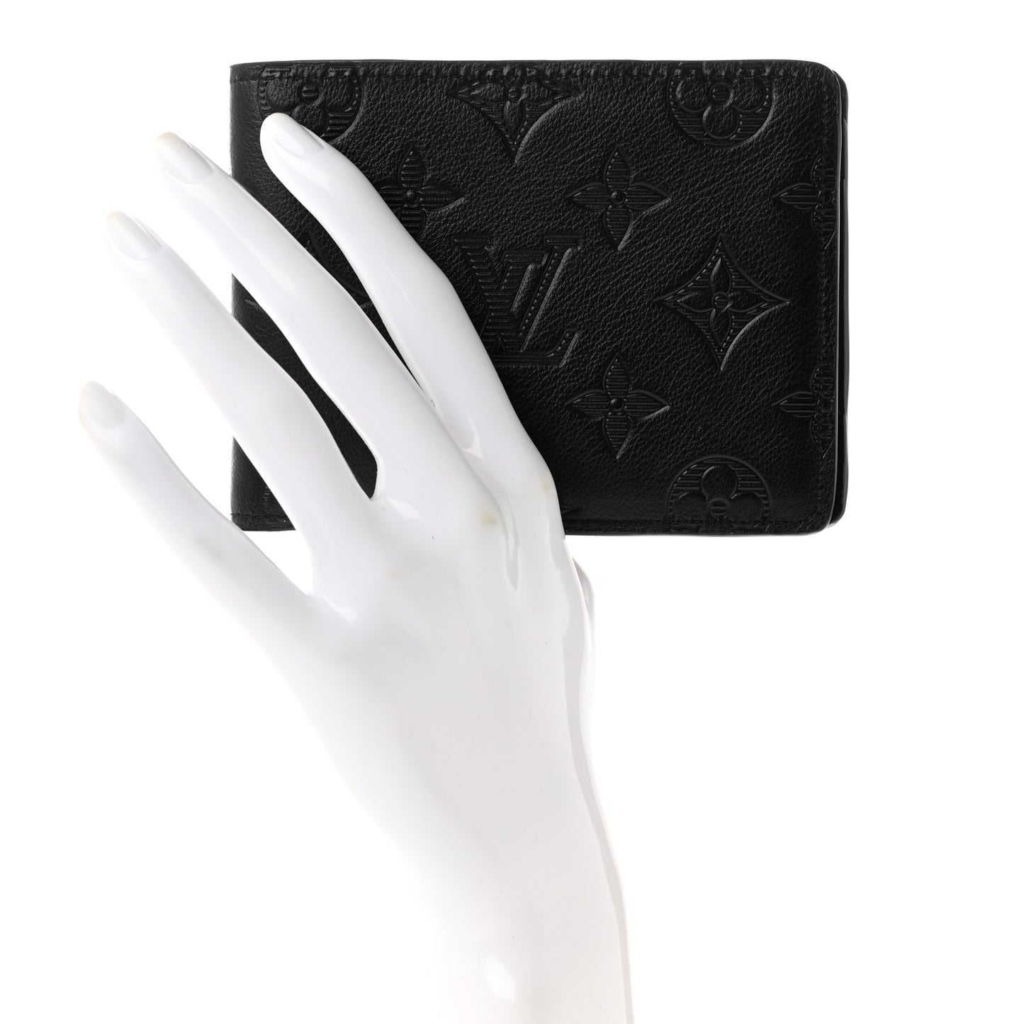 Calfskin Monogram Shadow Multiple Wallet Black