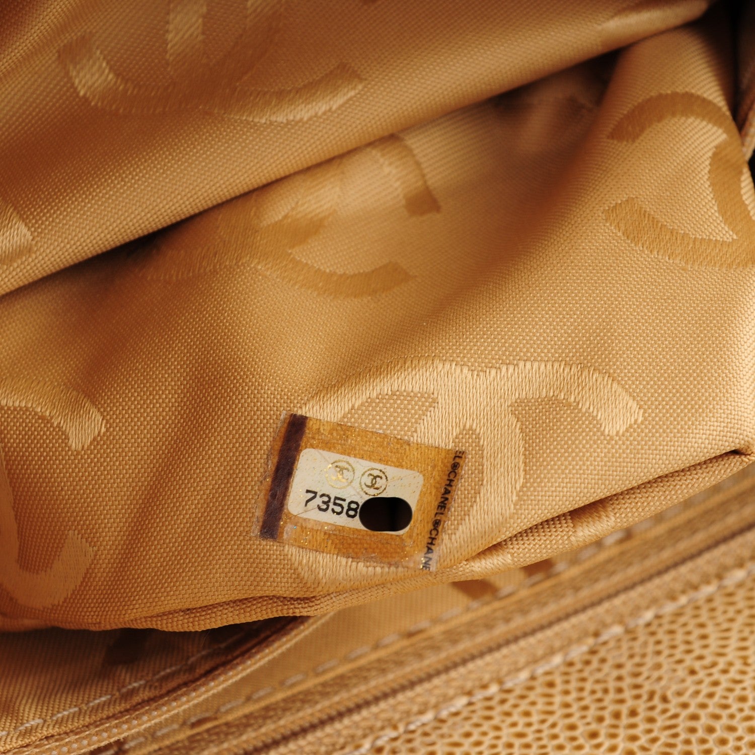 Chanel Caviar CC Tote Beige Clair 7 of 7