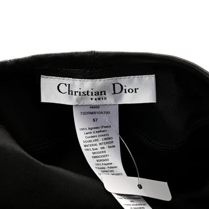 Christian Dior Lambskin D-Dream Beret 57 Black 8 of 8