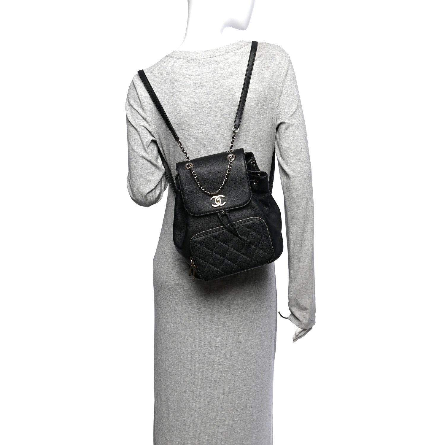 Chanel Caviar Quilted Business Affinity Backpack Black 2 of 11