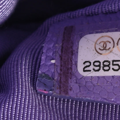 Chanel Caviar Quilted Small Cosmetic Case Purple 7 of 7