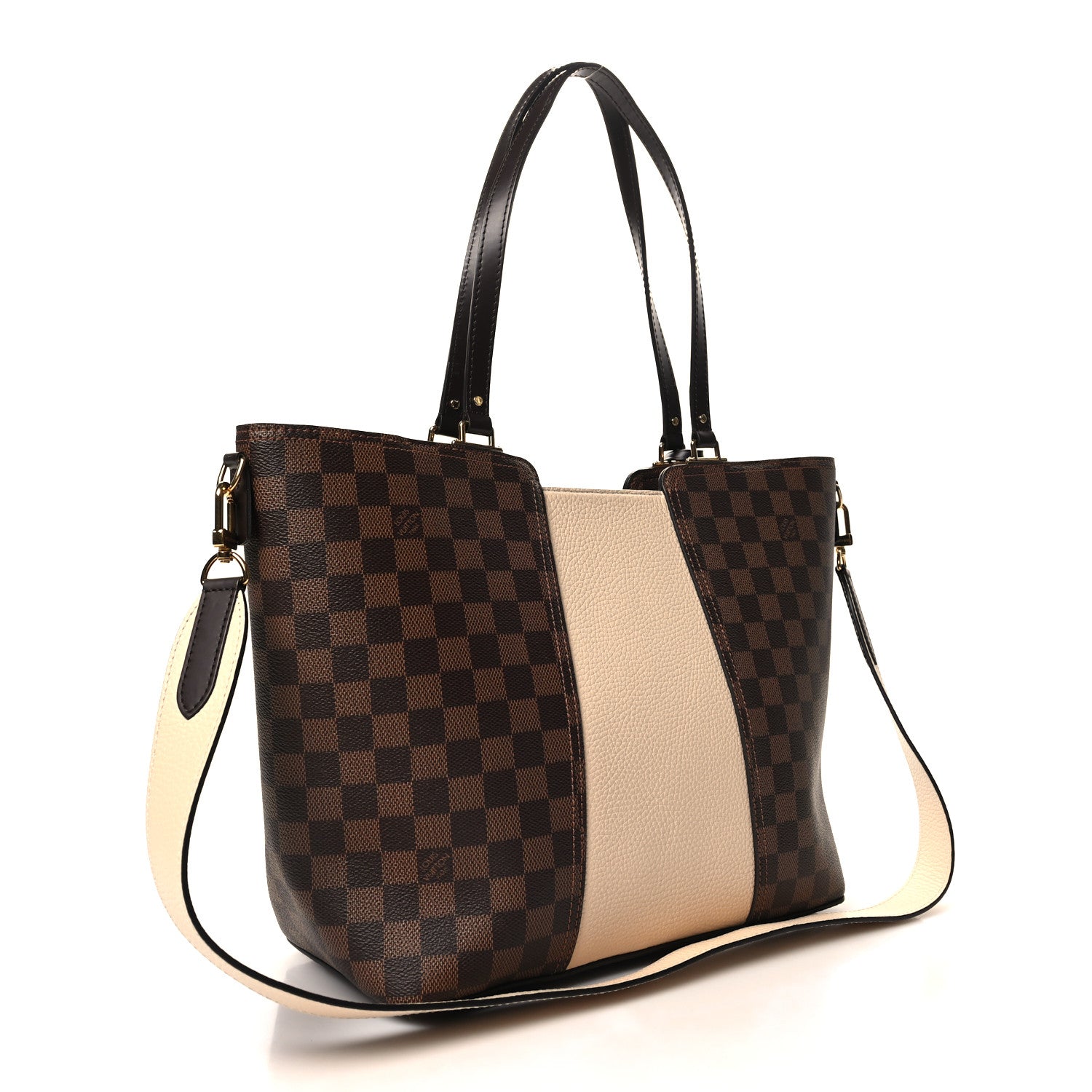 Louis Vuitton Damier Ebene Jersey Creme 3 of 9