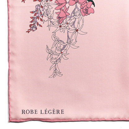 Hermes Silk Twill Robe Legere Scarf 90 Rose Hortensia Bleu 3 of 12