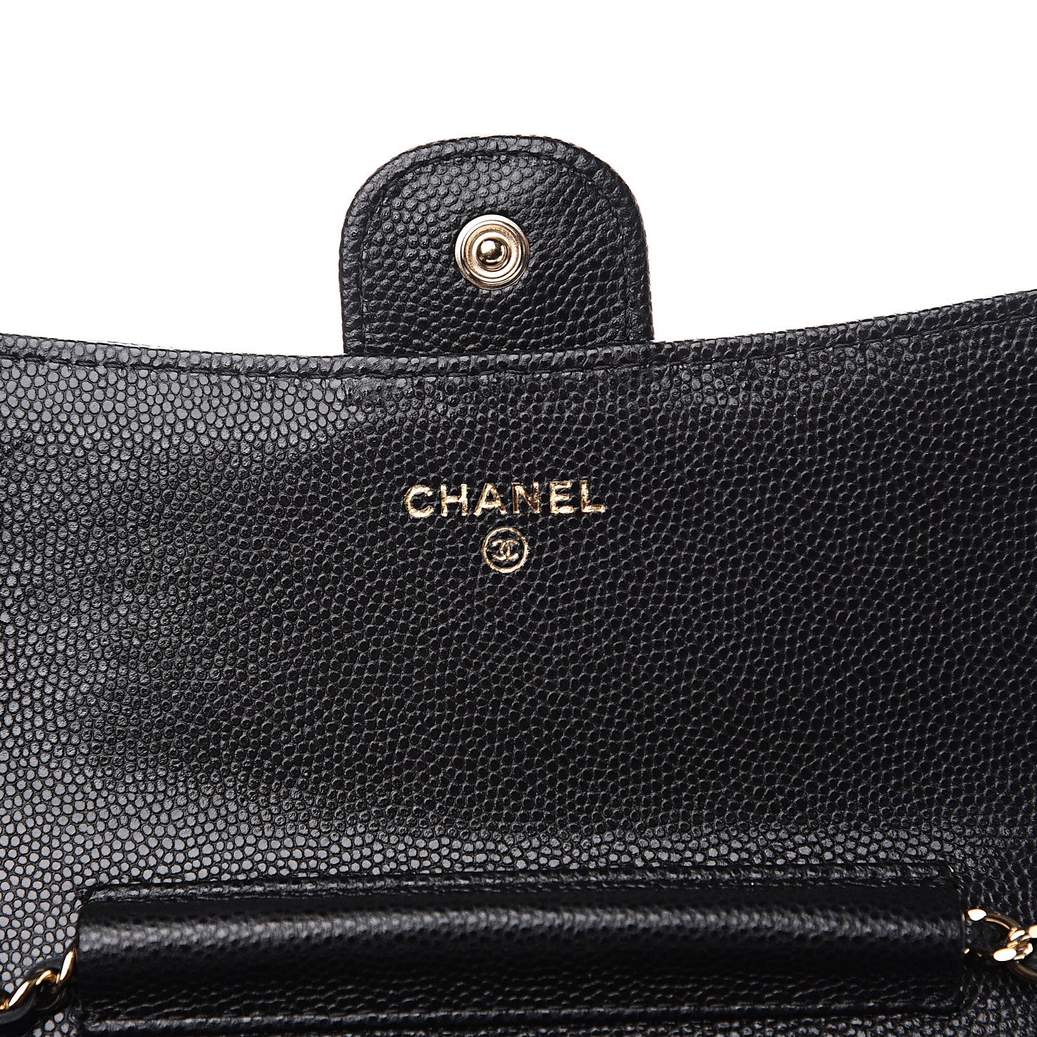 Chanel Iridescent Caviar Quilted Classic Clutch With Chain Black 5 of 7