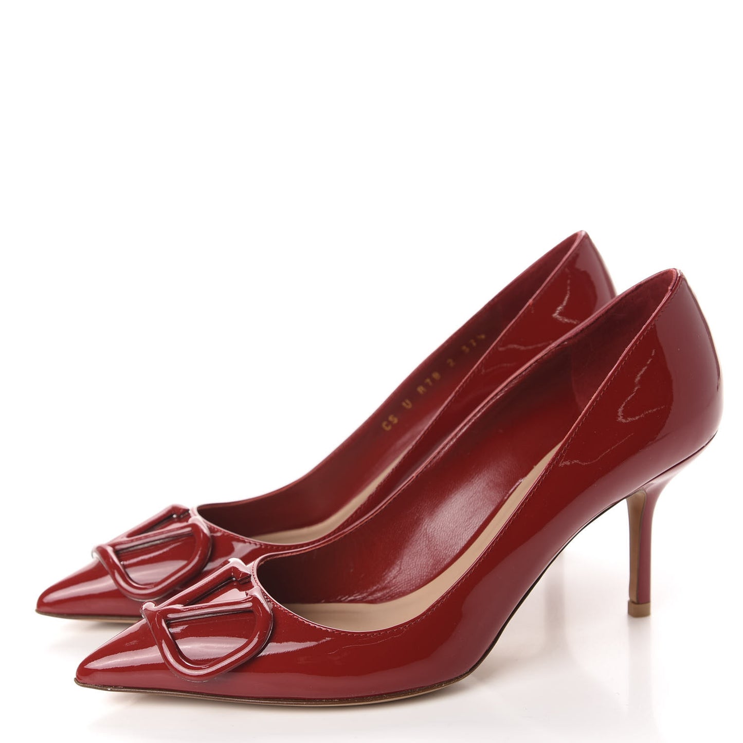 Patent Vlogo Signature 80mm Pumps 37.5 Red