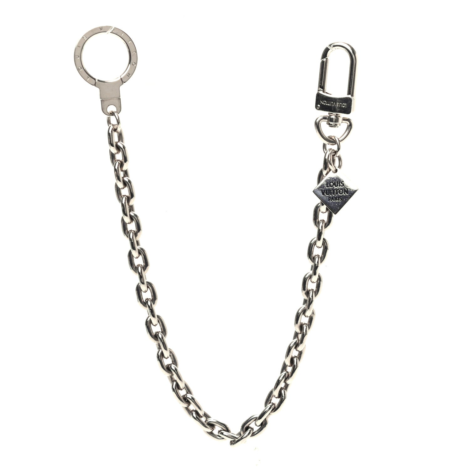 Louis Vuitton Metal Mens XL Key Chain Silver 1 of 4