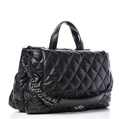 Chanel Lambskin Quilted 3 Maxi Flap Bag Black 3 of 12