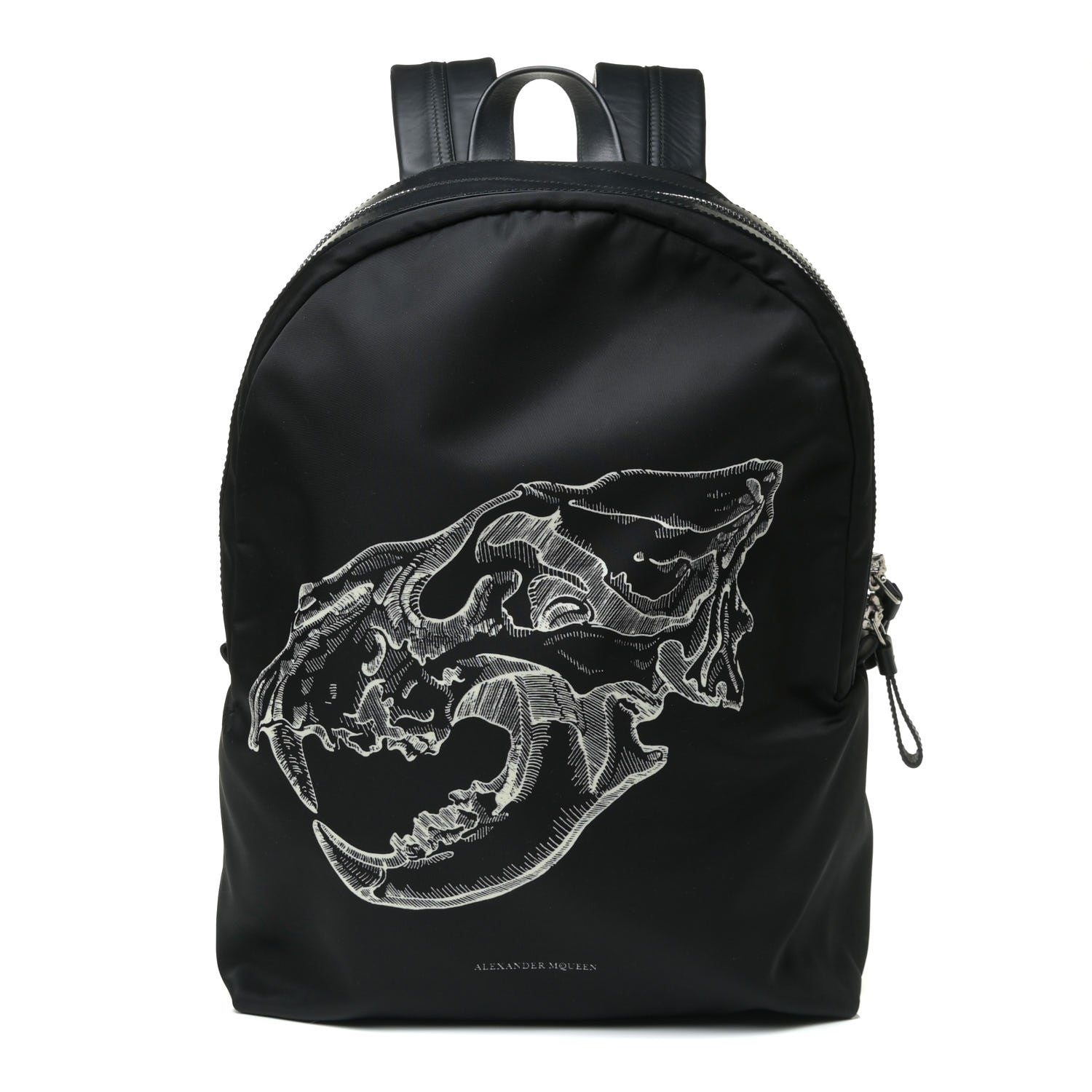 Alexander McQueen Nylon Lion Skull Backpack Black 1 of 16