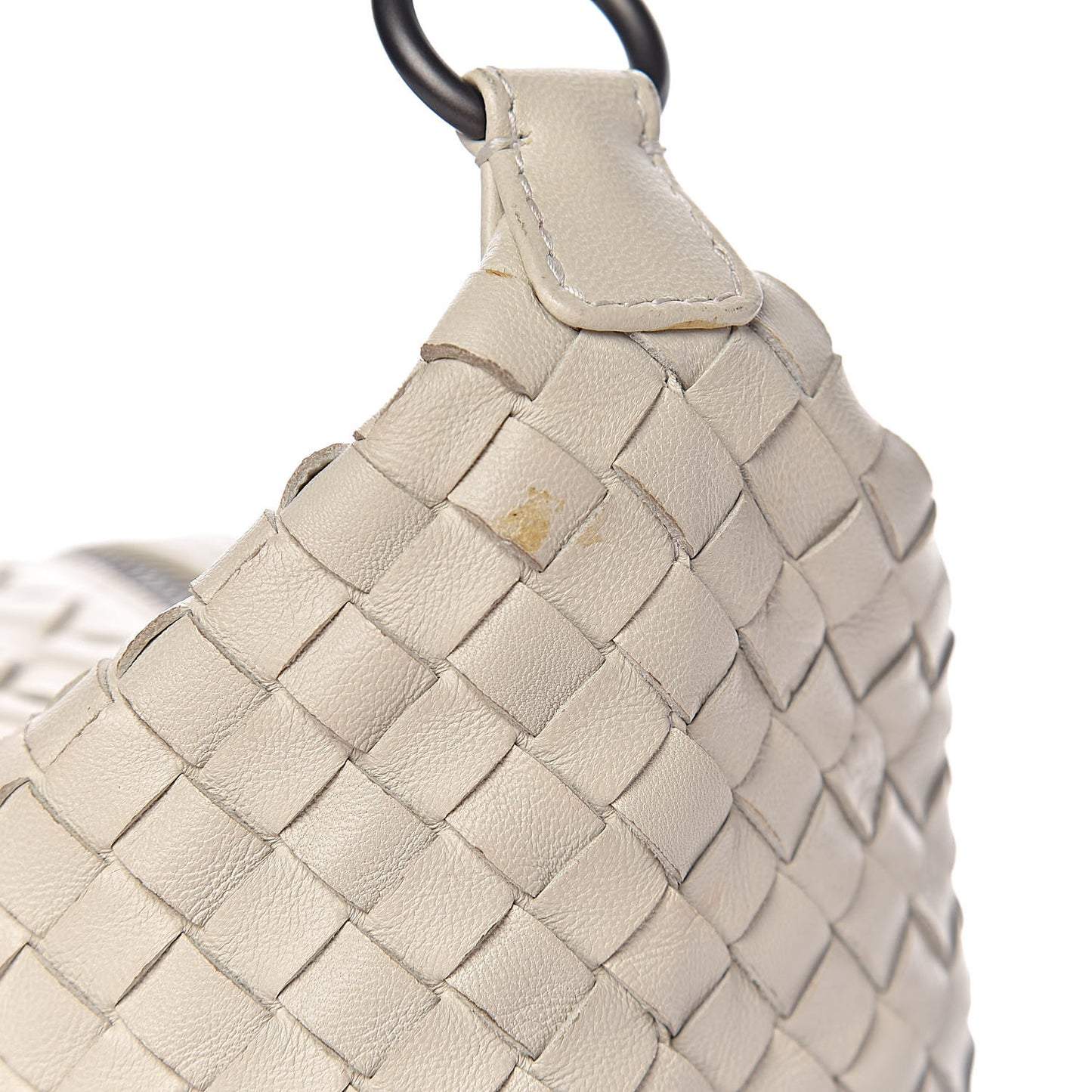 Nappa Intrecciato Small Shoulder Bag White