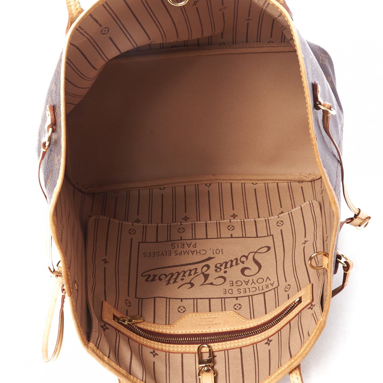 Louis Vuitton Monogram Neverfull MM 4 of 9