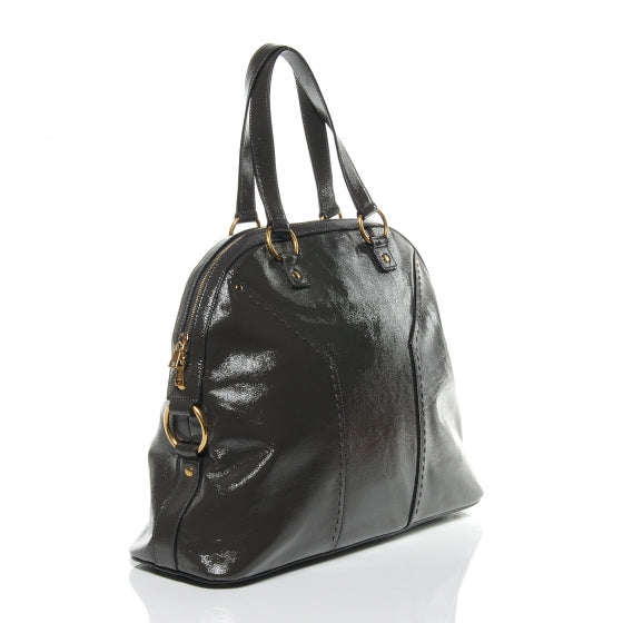 Patent Leather Oversized Muse Grey