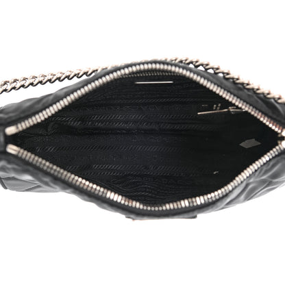 Prada Nylon Tessuto Impuntu Quilted Crossbody Bag Black 5 of 11