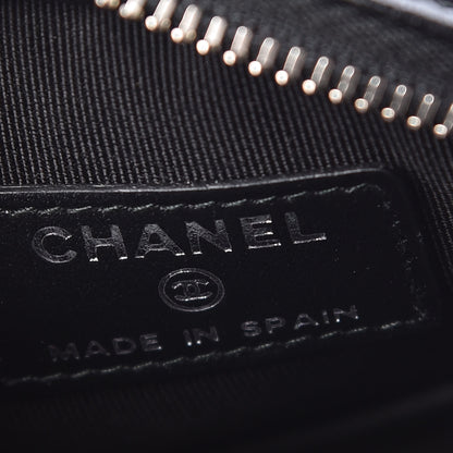 Chanel Iridescent Caviar Quilted Zip Around Classic Coin Purse Black 6 of 8