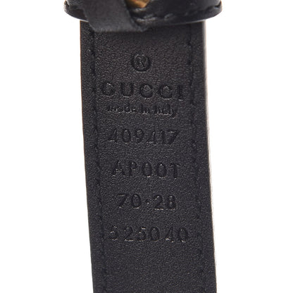 Gucci Calfskin Double G 20mm Belt 70 28 Black 4 of 6