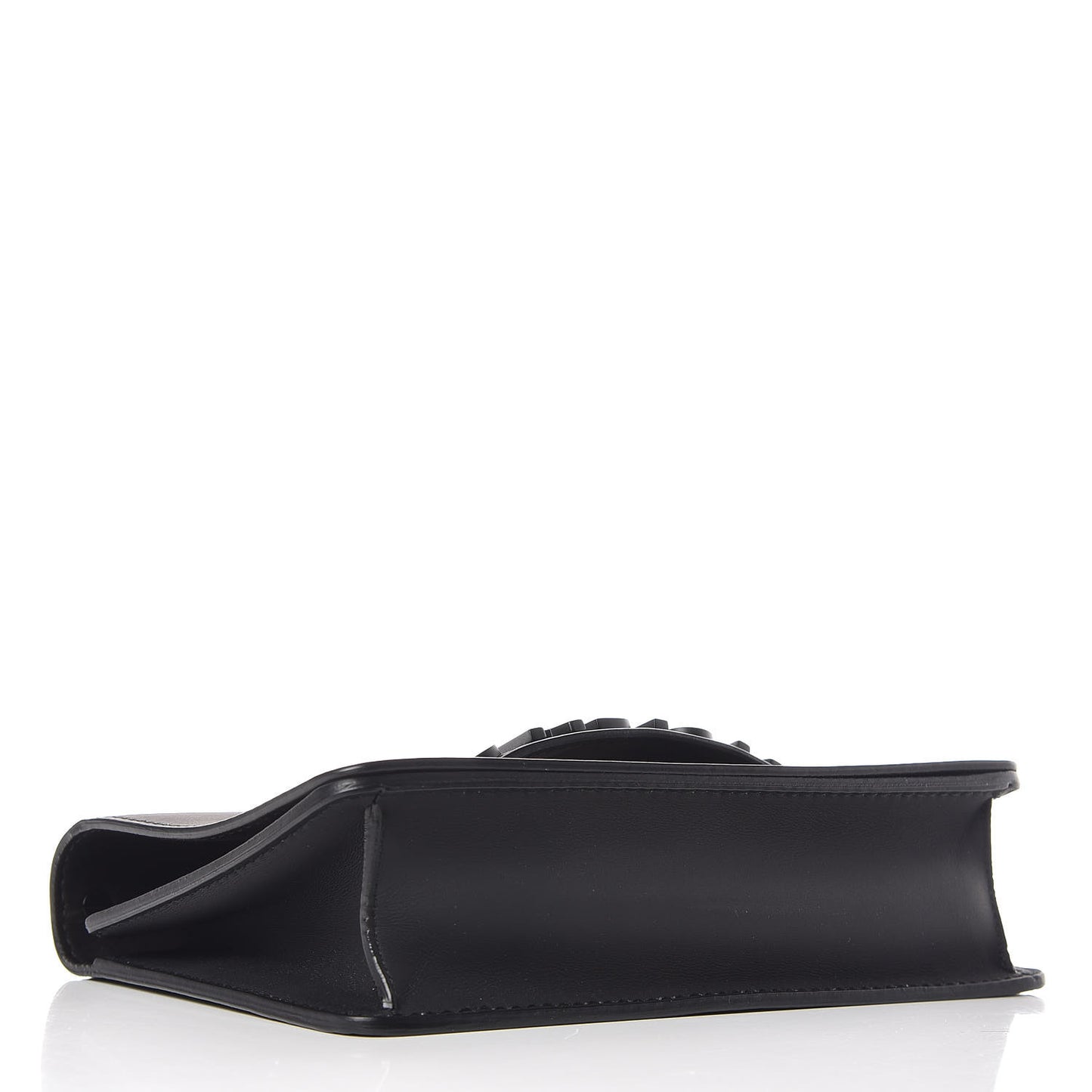 Ultra Matte Calfskin J'Adior Chain Flap Bag Black