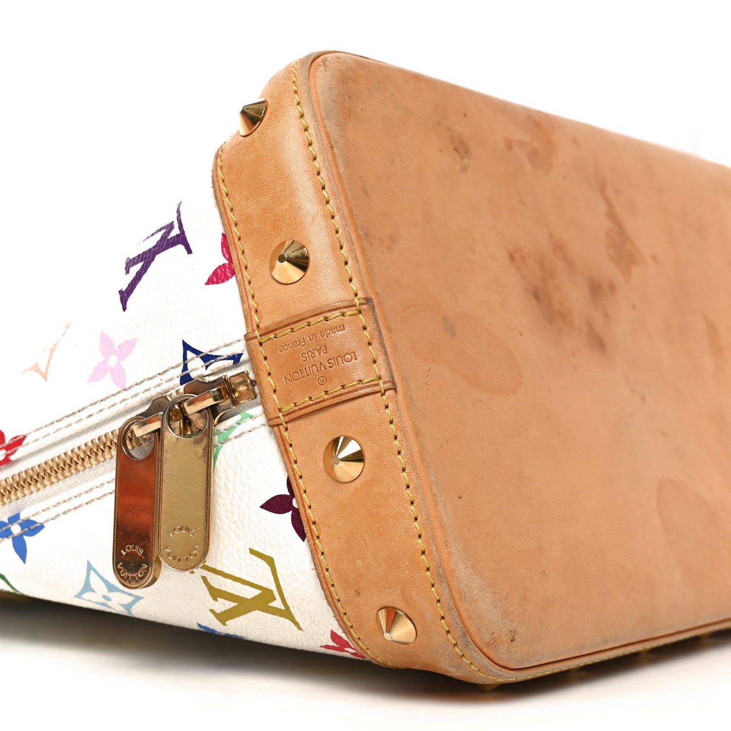 Louis Vuitton Monogram Multicolor Alma White 8 of 9