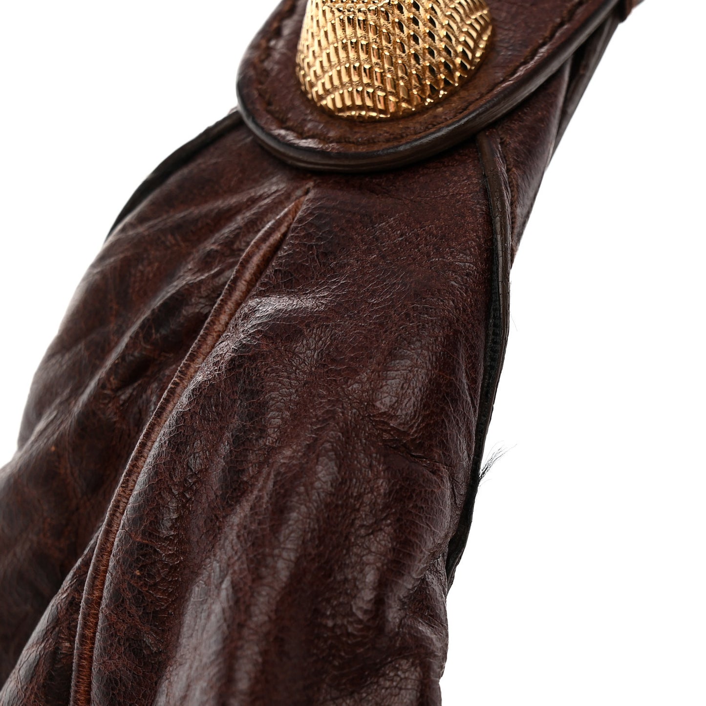 Chevre Giant 21 Gold Hardware Hobo Mogano