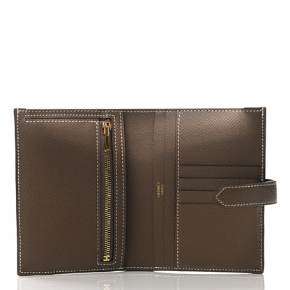 Hermes Epsom Bearn Compact Wallet Etoupe 5 of 8