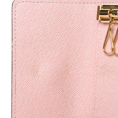 Louis Vuitton Damier Ebene Multicles 6 Key Holder Rose Ballerine 7 of 8