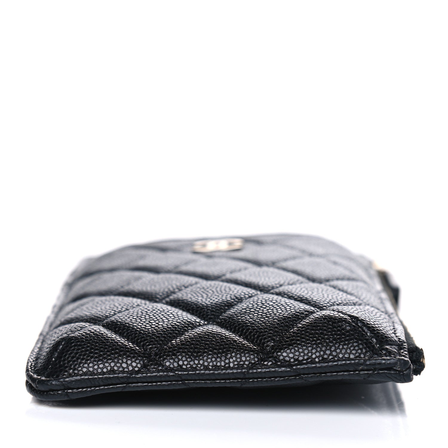Chanel Caviar Quilted Classic Flat Wallet Pouch Black 7 of 8