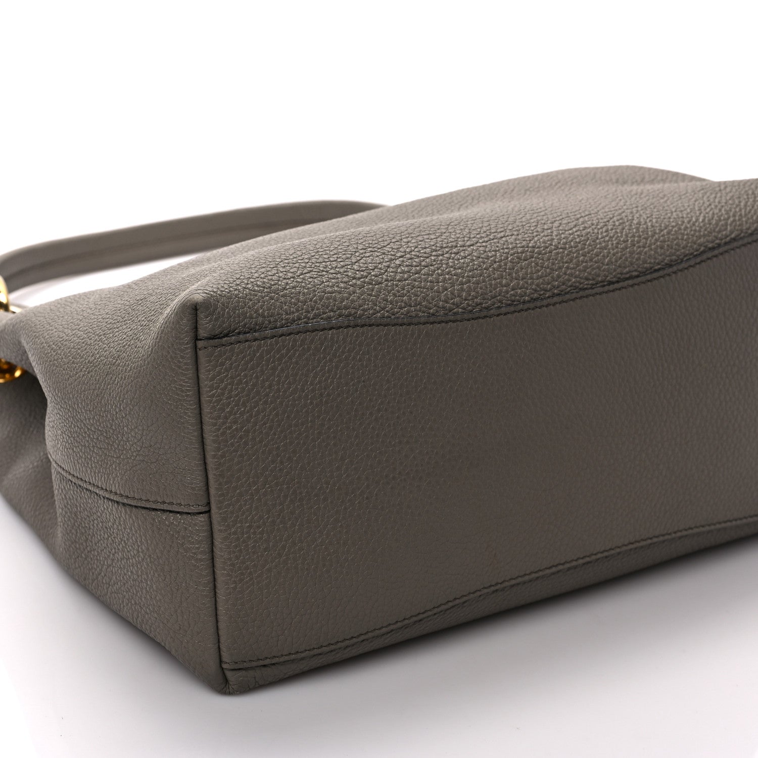 Prada Vitello Phenix Logo Hobo Taupe 8 of 13