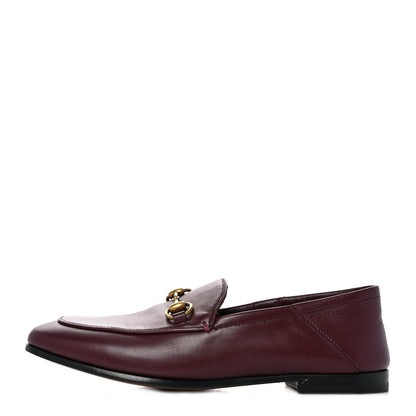 Gucci Lambskin Womens Brixton Horsebit Loafers 35.5 Vintage Bordeaux 1 of 9