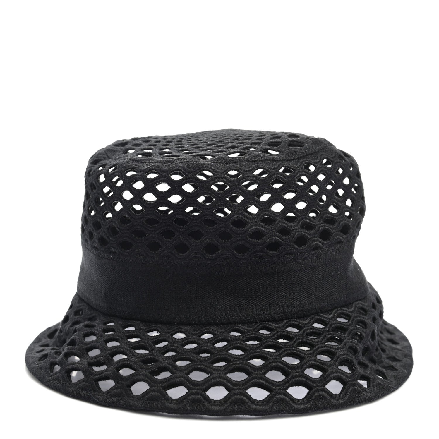 Christian Dior Mesh Small Brim Bucket Hat 57 Black 6 of 8