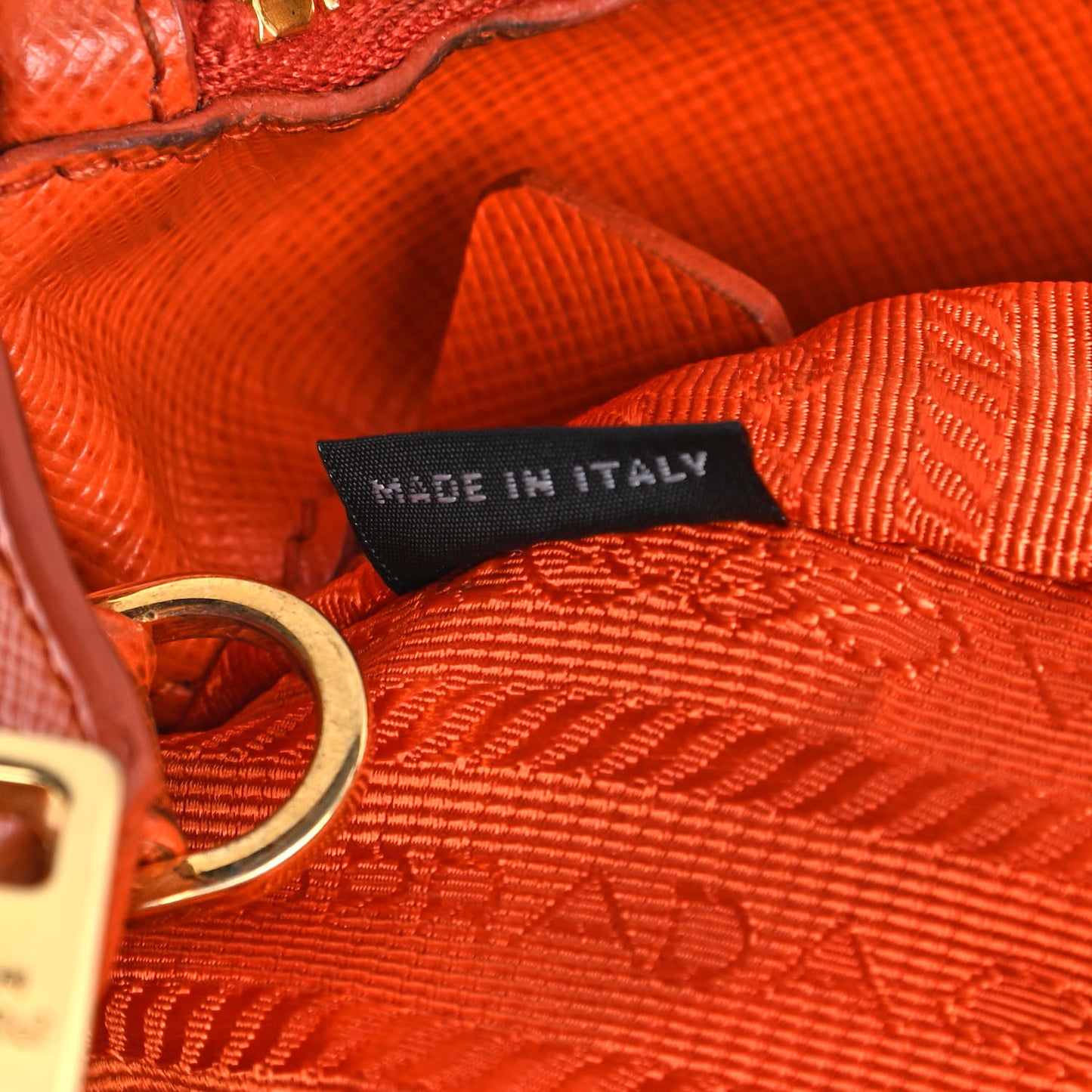 Saffiano Mini Galleria Double Zip Tote Papaya