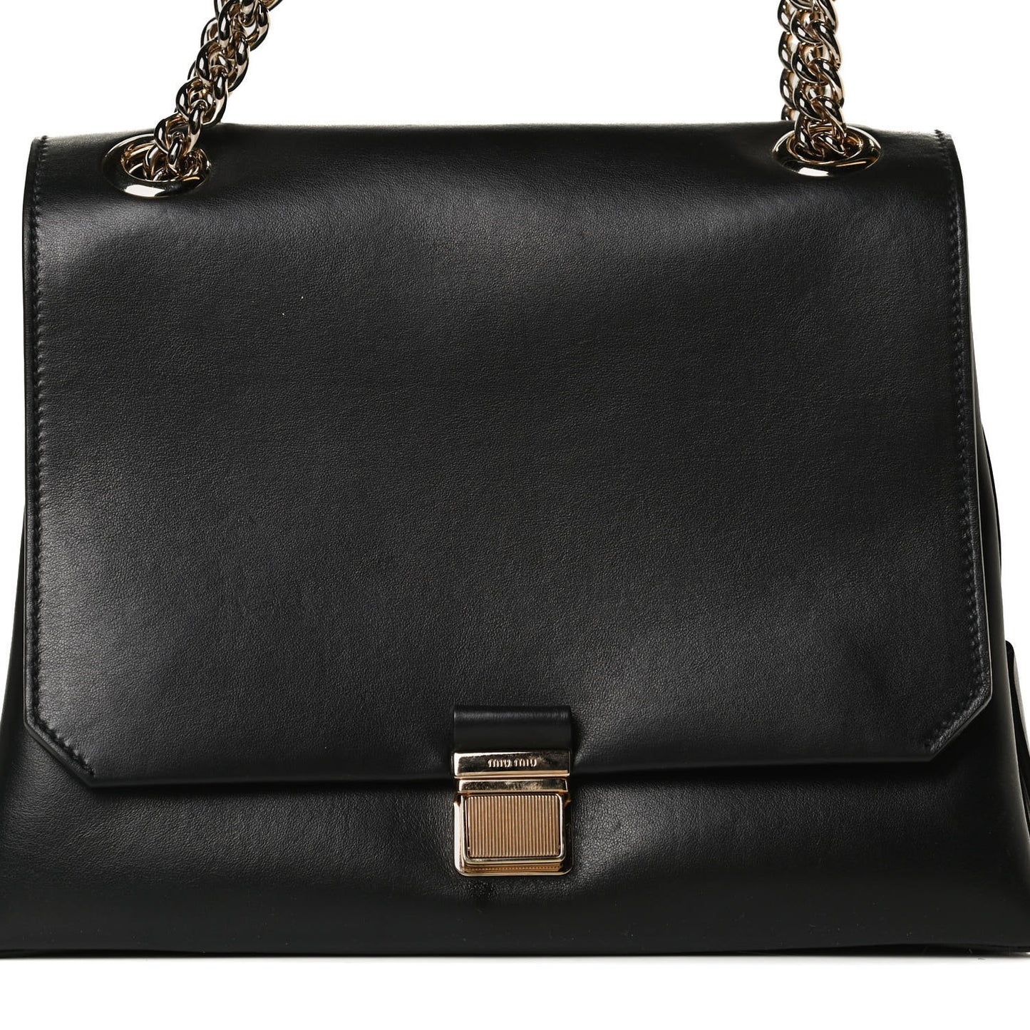Soft Calfskin Top Handle Satchel Black