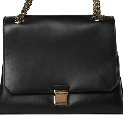 Miu Miu Soft Calfskin Top Handle Satchel Black 7 of 15