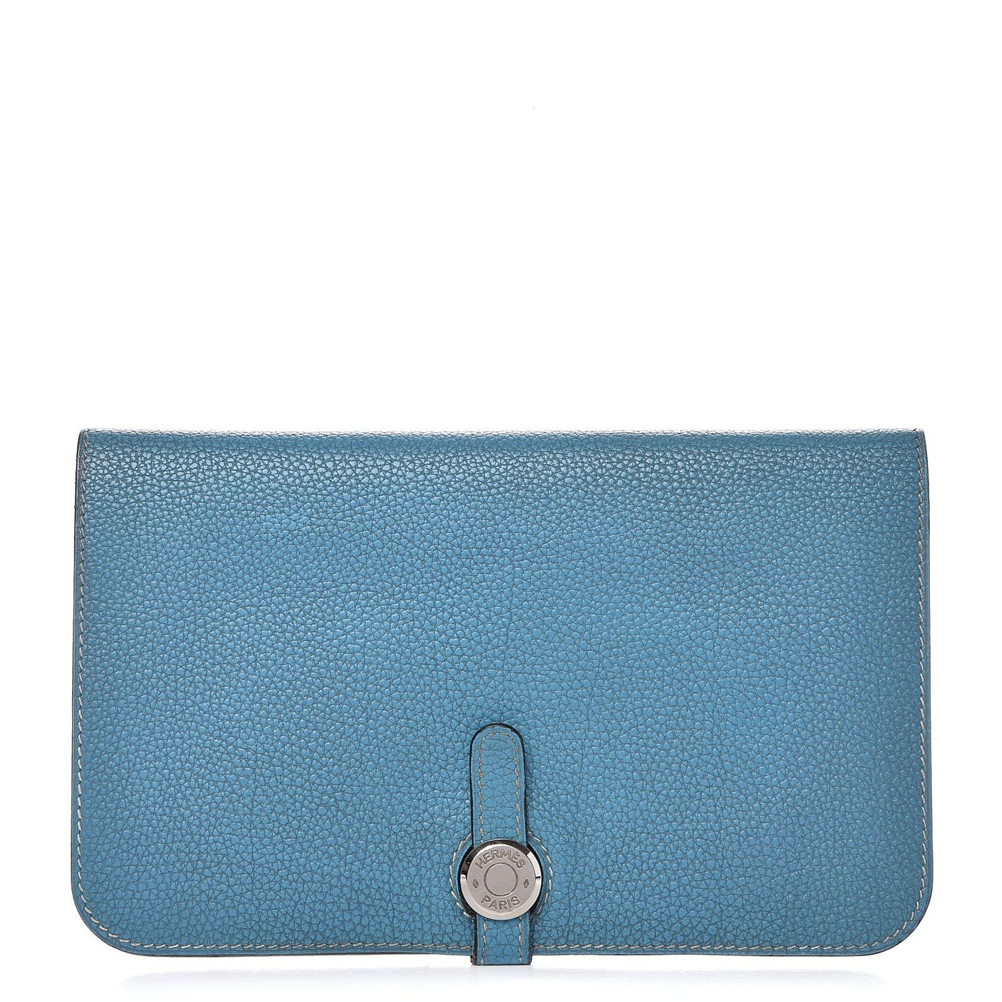 Togo Dogon Duo Wallet Blue Jean