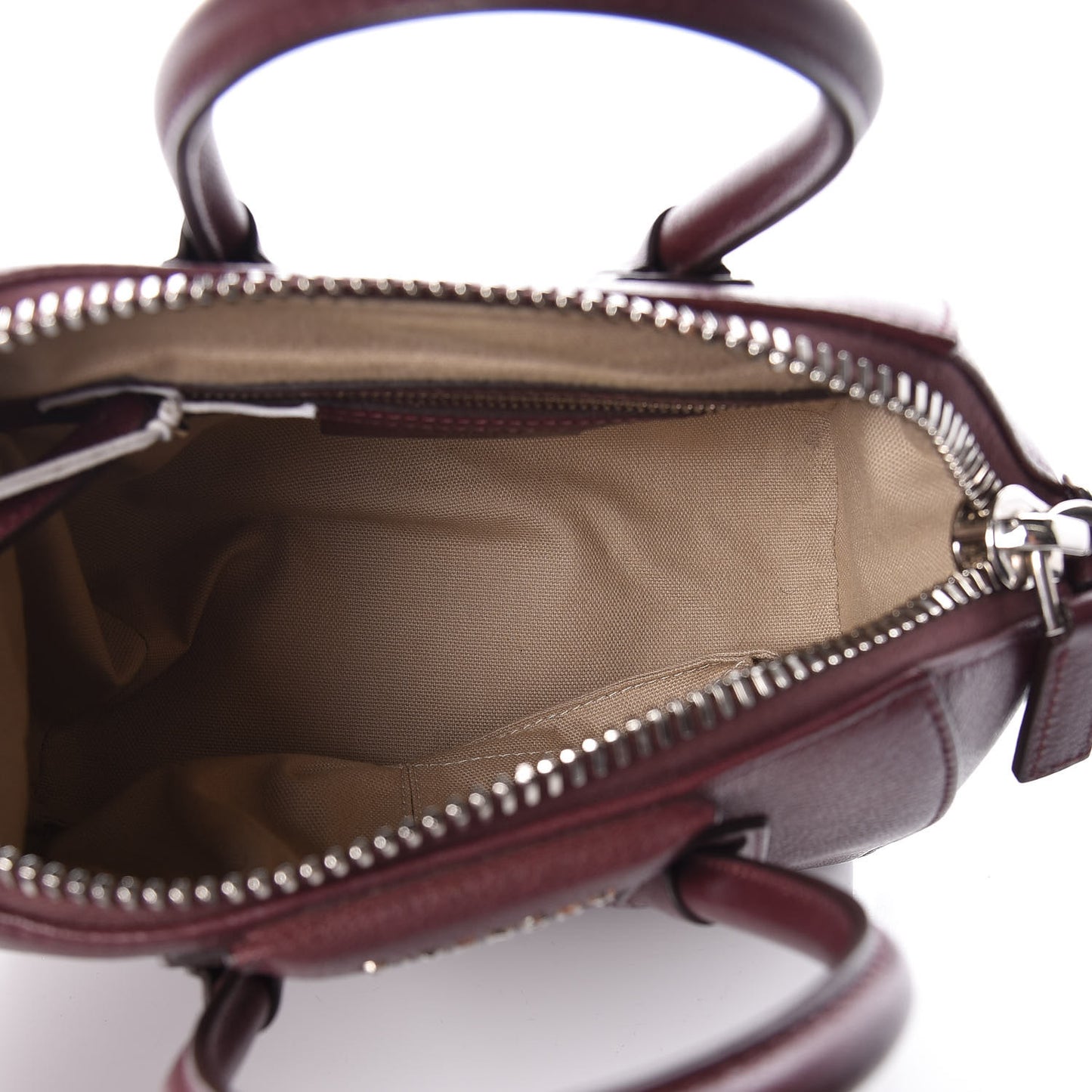 Sugar Goatskin Mini Antigona Oxblood