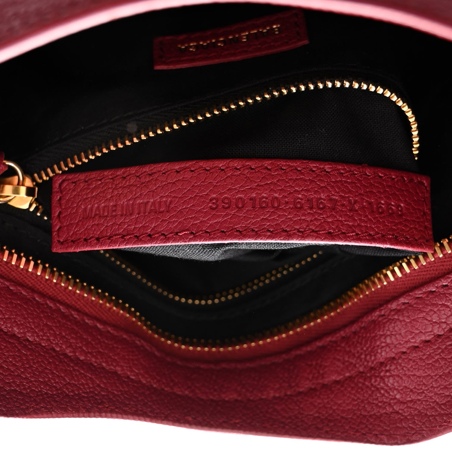 Balenciaga Chevre Gold Metallic Edge Hardware Mini City Rouge Grenat 7 of 10