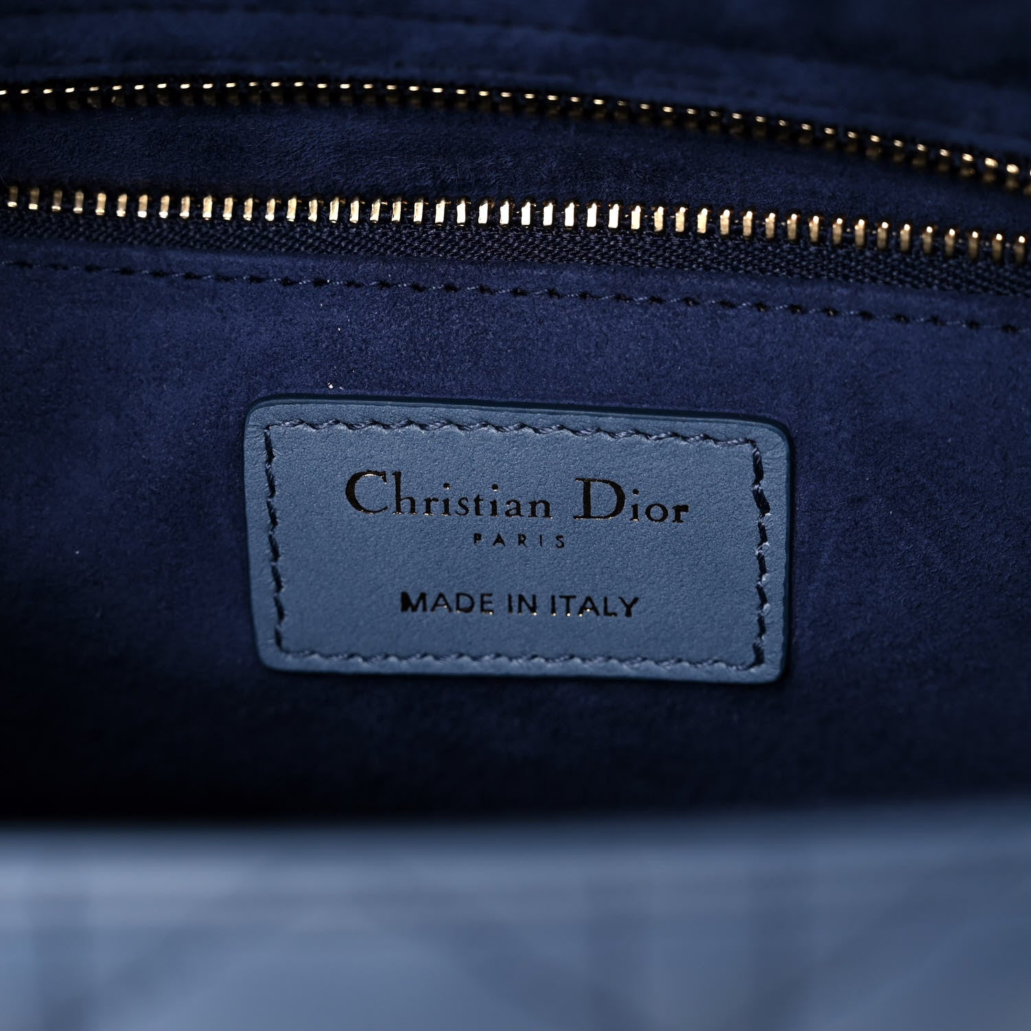 Christian Dior Lambskin Cannage Gradient Medium Lady Dior Blue 6 of 11