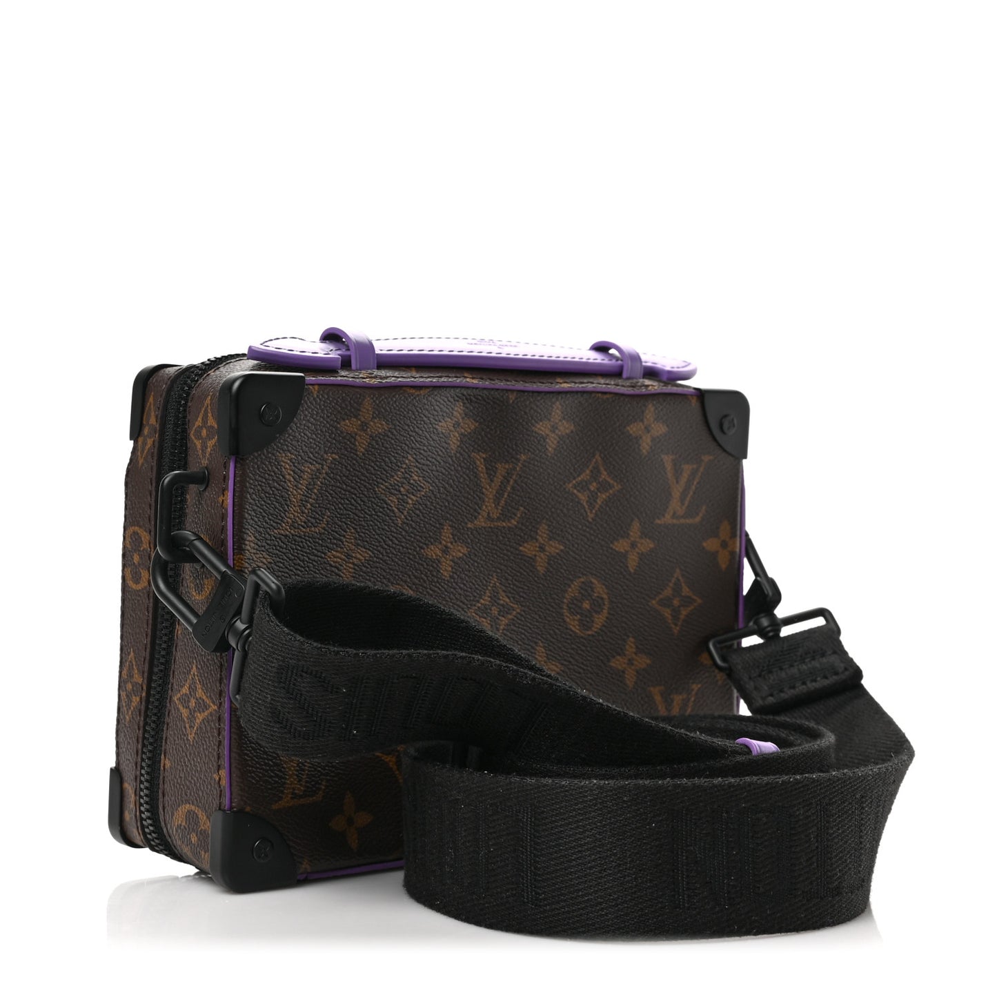 Monogram Macassar Handle Soft Trunk Purple