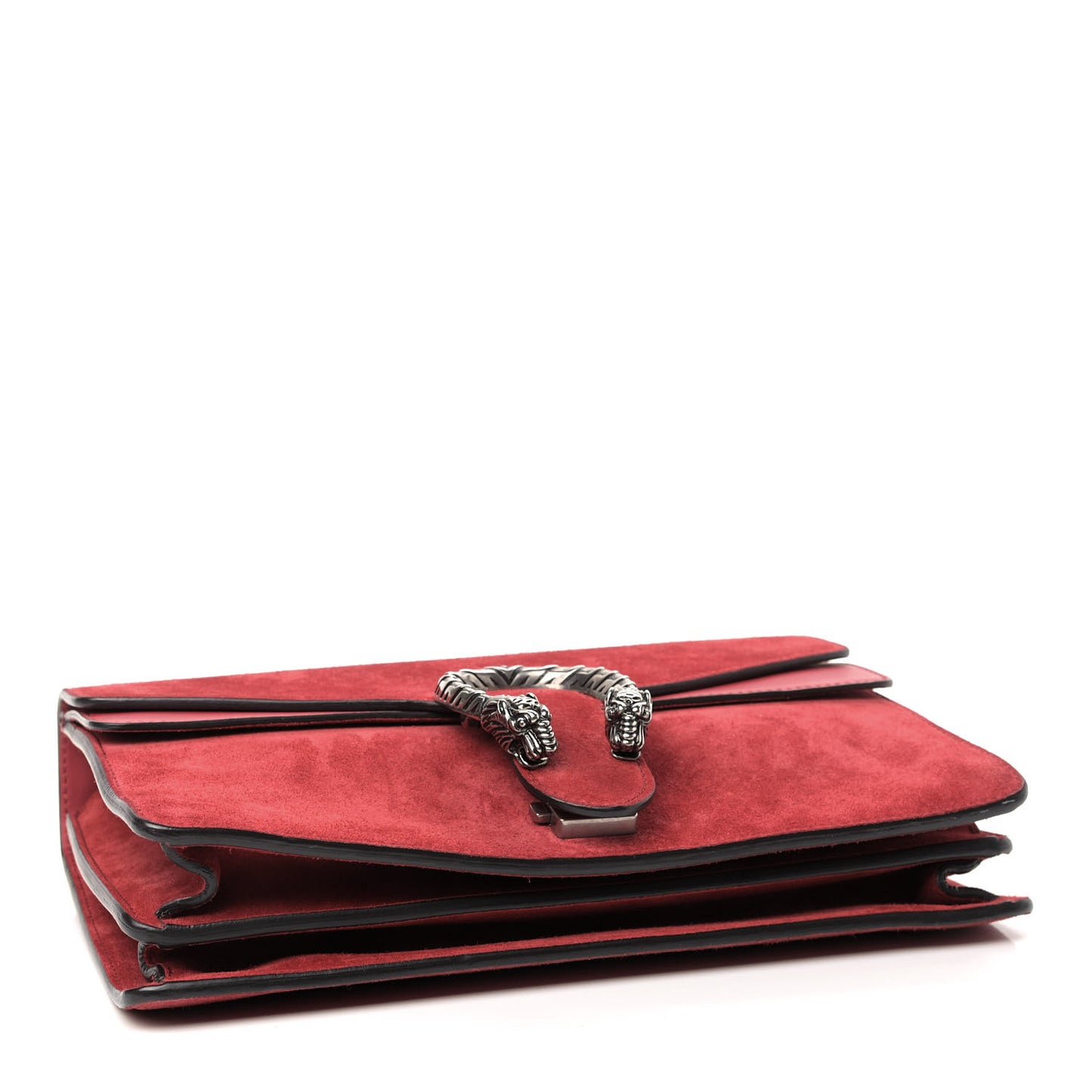 Suede Vitello Velvet Small Dionysus Shoulder Bag Vulcanic Red