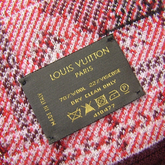 Louis Vuitton Maille Flocon Scarf Scandinavian Red 3 of 3