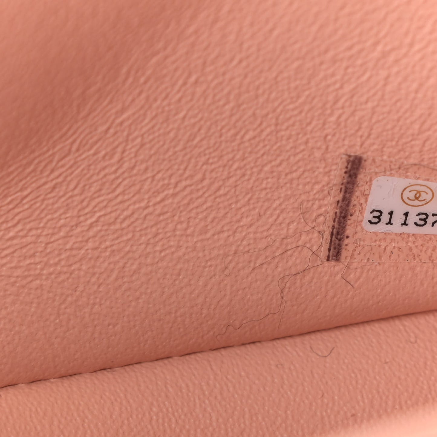 Lambskin Quilted Mini Square Flap Light Pink