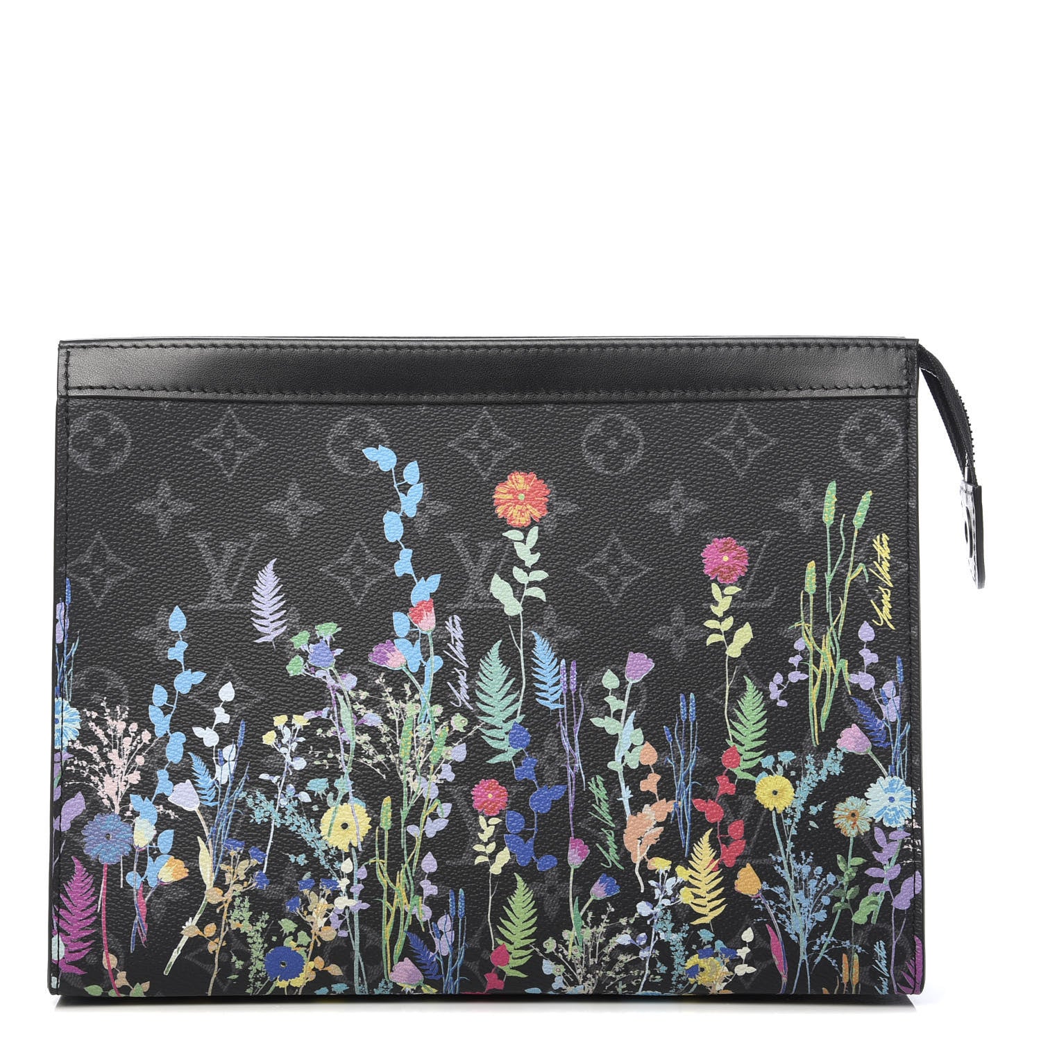 Louis Vuitton Monogram Eclipse Folia Pochette Voyage MM 1 of 8